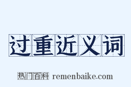 过重近义词是什么意思的图片